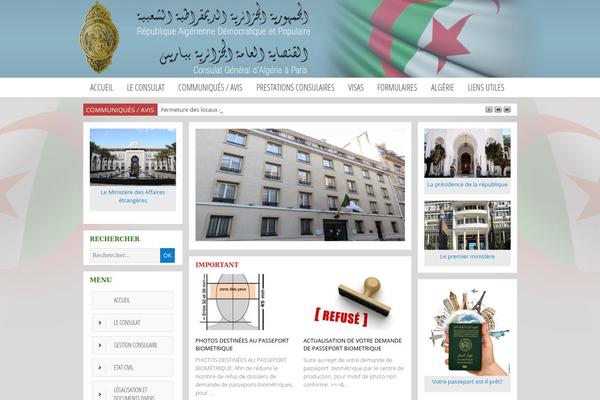 consulat-paris-algerie.fr site used Ambassadealgerie