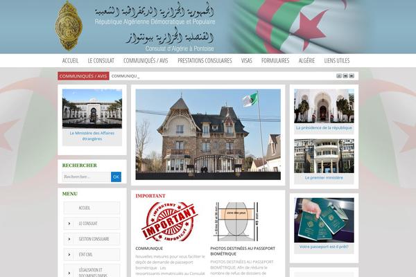 consulat-pontoise-algerie.fr site used Ambassadealgerie