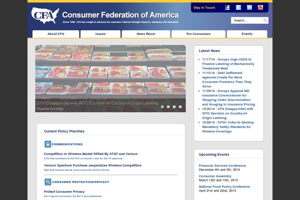 consumerfed.org site used Consumer-fed