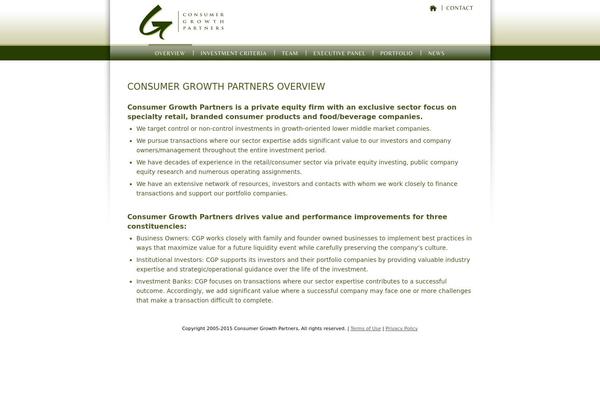 consumergrowth.com site used Cgp2