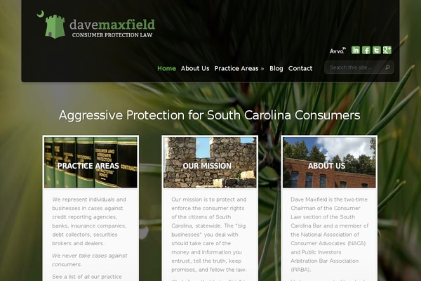 consumerlawsc.com site used Davemaxfieldthemeinstyle