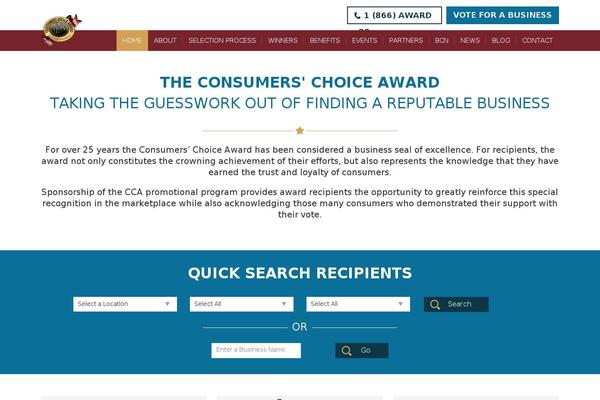 consumerschoiceaward.com site used Cca