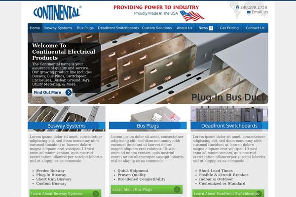 cont-usa.com site used Continental-theme