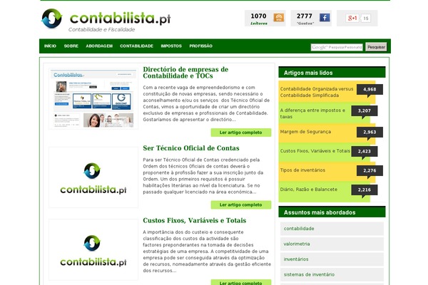 contabilista.pt site used Magia
