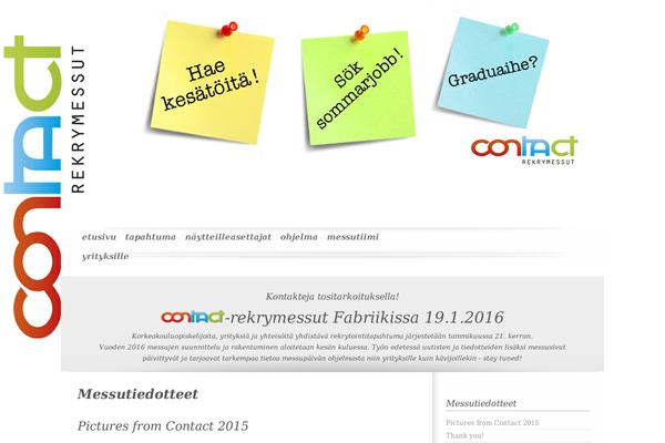 contactmessut.fi site used Contacttwelve