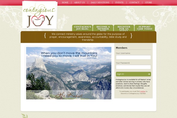 Joy theme site design template sample