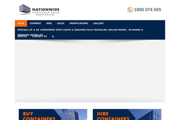 containers.net.au site used Nationwide-child-theme