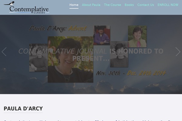 contemplativeclasses.com site used One Pager