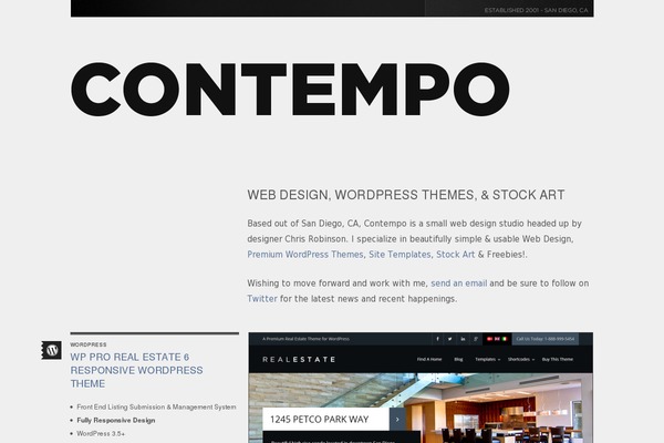 Contempo theme websites examples