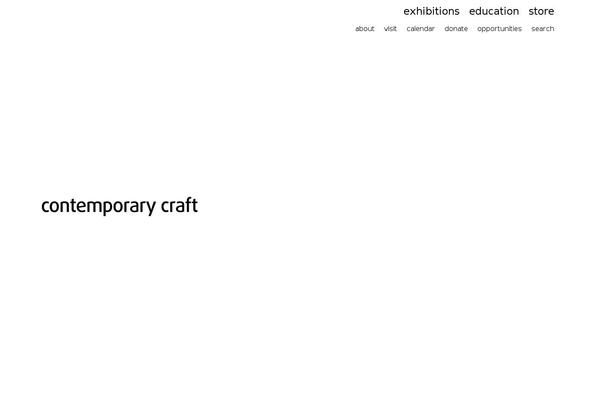 contemporarycraft.org site used Yeast