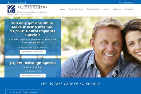 contemporarydentalimplantcentre.com site used Contempdental