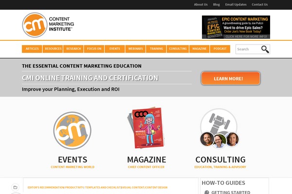 Timed Content website example screenshot