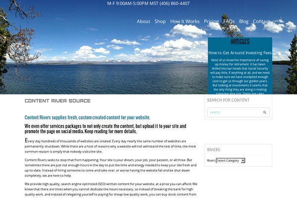 WordPress website example screenshot