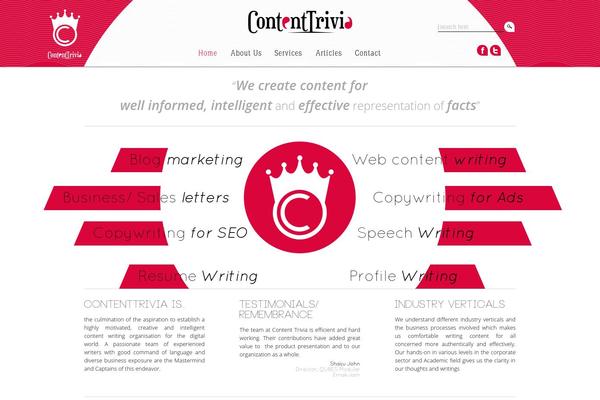 contenttrivia.com site used Contenttrivia
