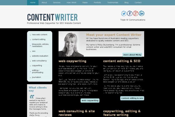 WordPress website example screenshot