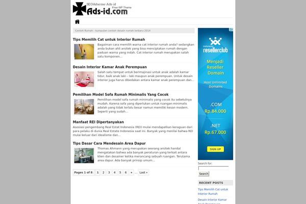 Seoadsense theme site design template sample