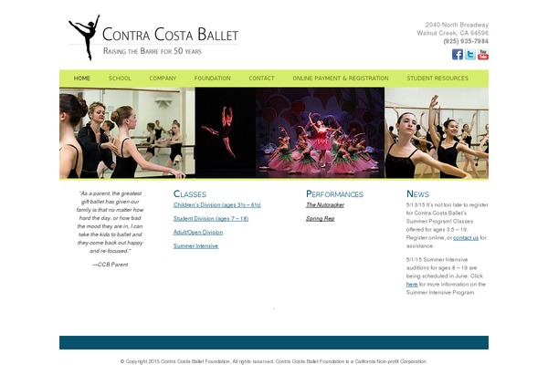 contracostaballet.org site used Ccb