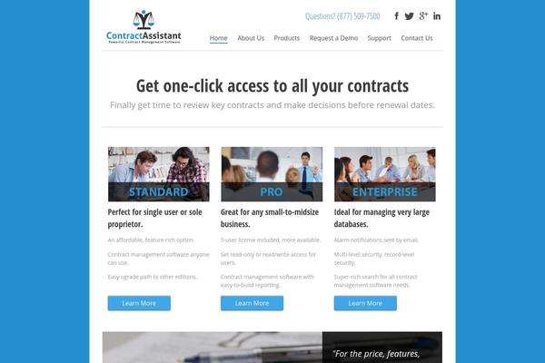 contractassistant.com site used Bedrock