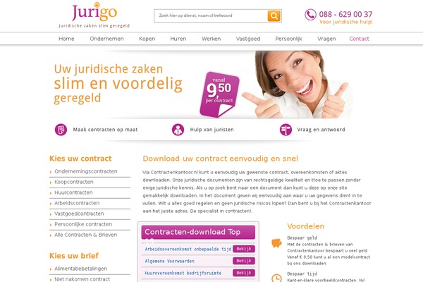 contractenkantoor.nl site used Starttica