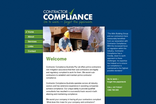 contractorcompliance.com.au site used Compliance