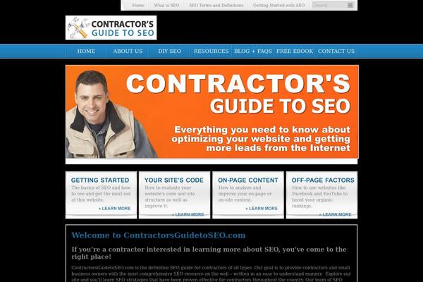 contractorsguidetoseo.com site used Bluecorona