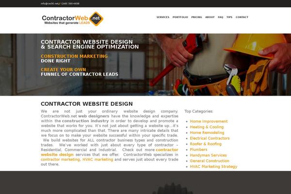 WordPress website example screenshot