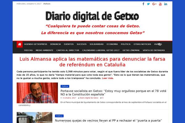 contrapuntolocal.es site used Colormag-pro