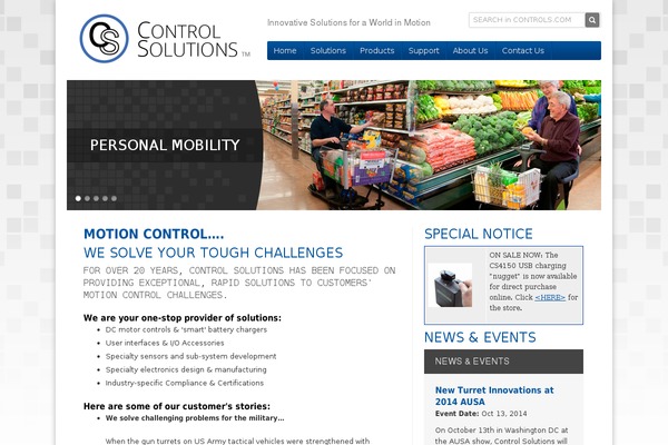 controls.com site used Controlsolutions