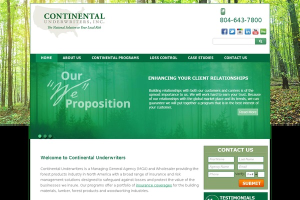 contund.com site used Continental