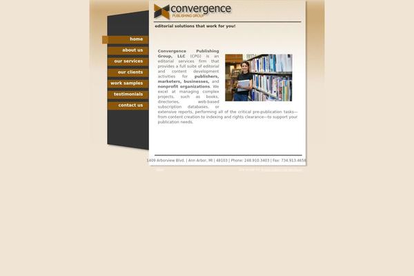 Convergence theme site design template sample