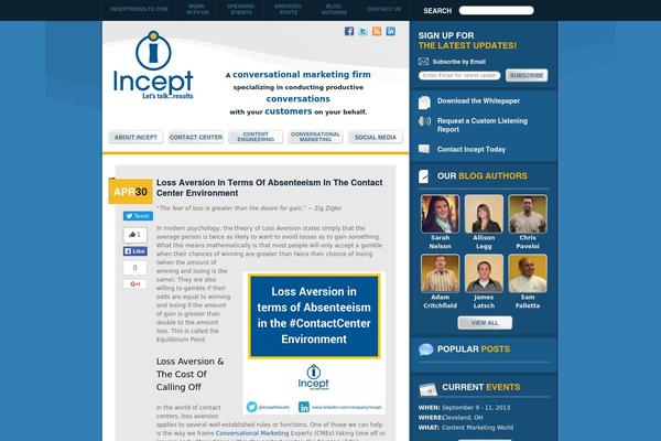 conversationalmarketinglabs.com site used Incept