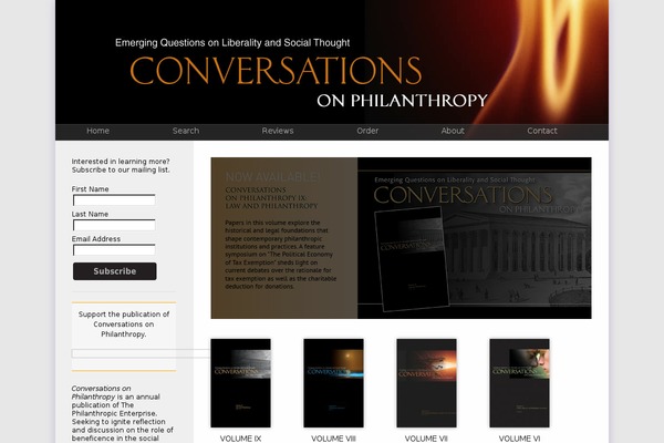 conversationsonphilanthropy.org site used Cop