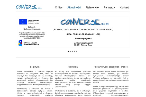 converse.com.pl site used AeroLand