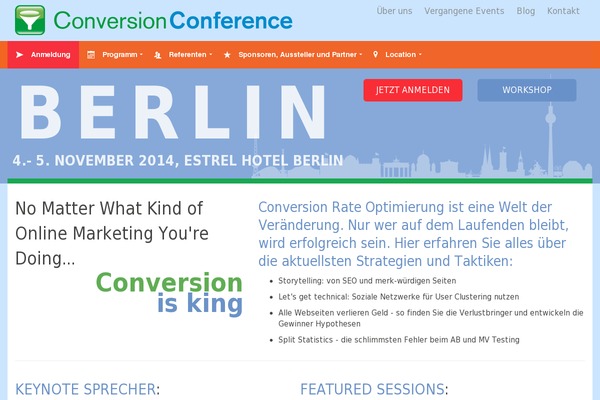 conversionconference.de site used Conversion-conference-theme-2014