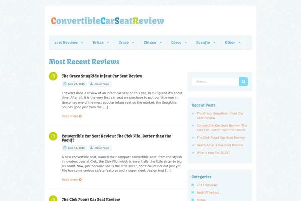 convertiblecarseatreview.com site used Lean-blog