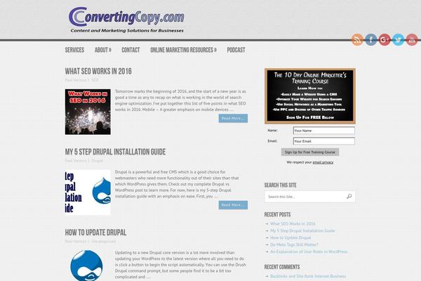 WordPress website example screenshot