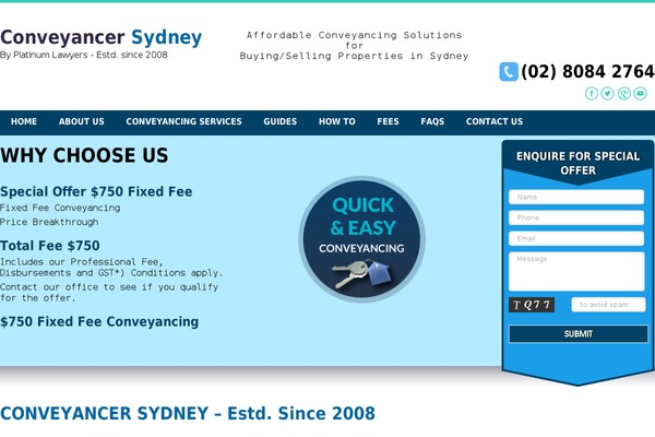 conveyancersydney.com.au site used Clixpert_theme_2.0