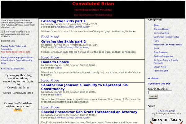 convolutedbrian.com site used Convolutedbrian