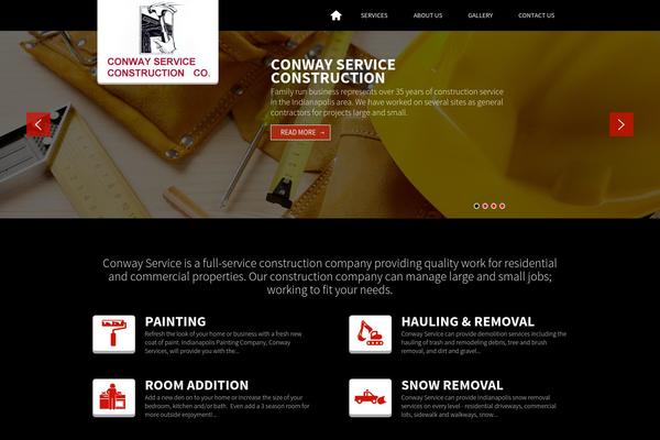 Conway theme site design template sample