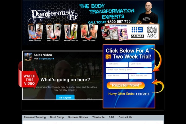 coogeefitness.com.au site used Fitnesspro