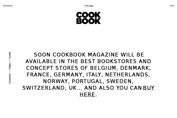 cookbookmagazine.es site used Cookbook