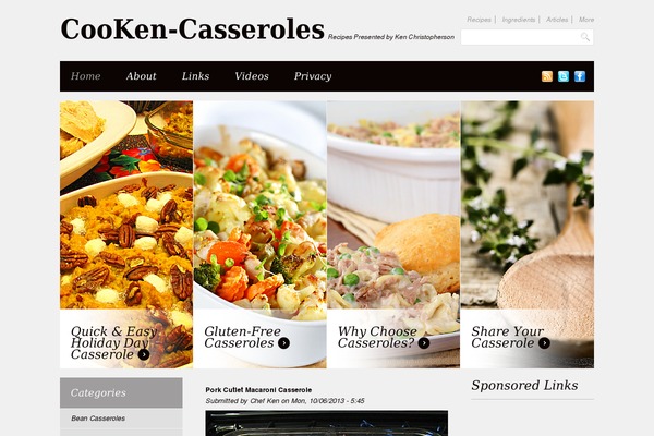 cooken-casseroles.com site used Theme1135