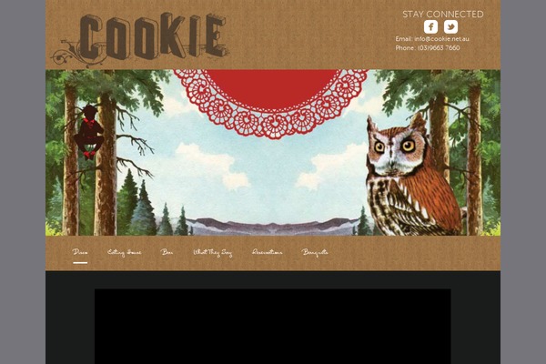 Cookie theme site design template sample