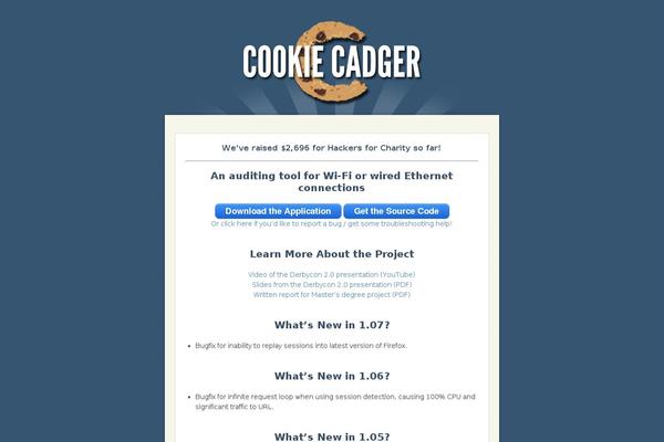 cookiecadger.com site used Ghostbird
