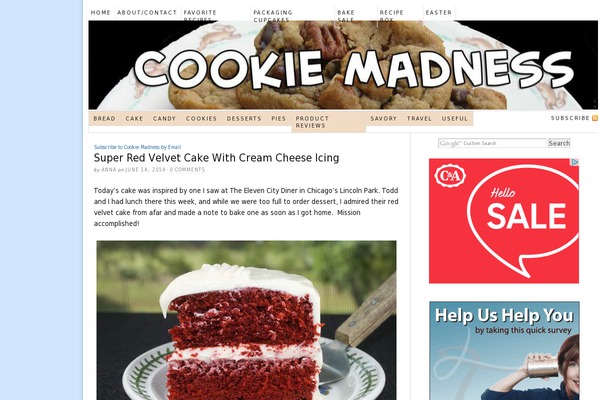 cookiemadness.net site used Foodiepro-v441