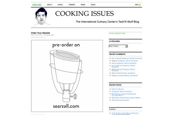 cookingissues.com site used Blog Guten