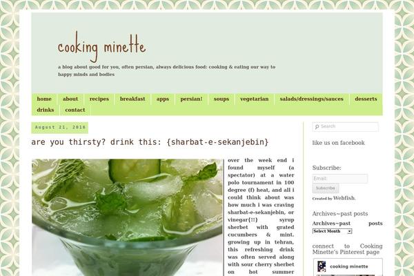 cookingminette.com site used Mina