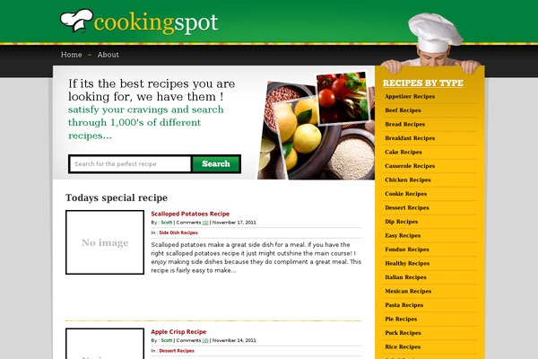 cookingspot.com site used Cookingspot