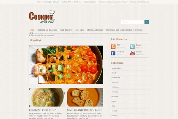 cookingwithaj.com site used Wp_foodmag