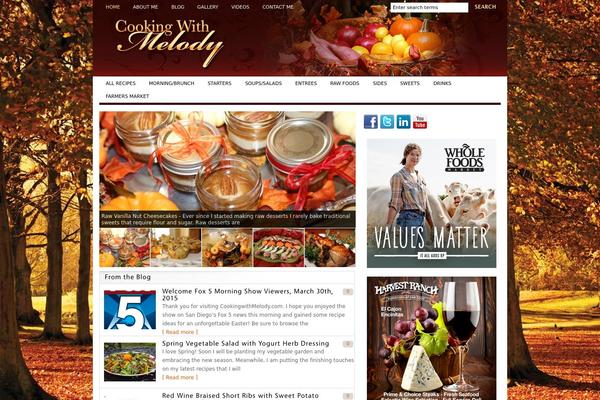 cookingwithmelody.com site used Le News